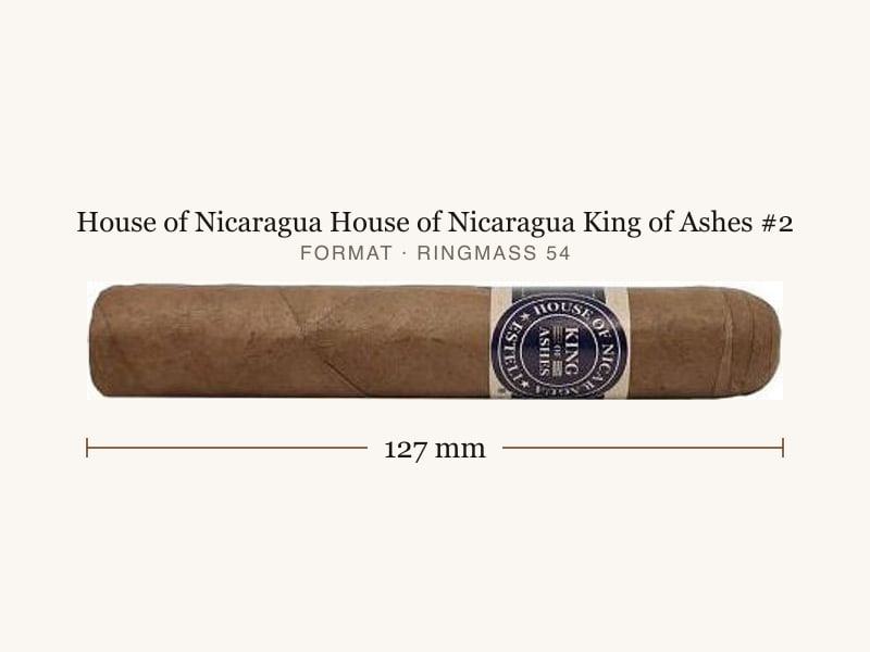 House of Nicaragua House of Nicaragua King of Ashes #2, Maßangaben: Länge 127 mm, Ringmaß 54