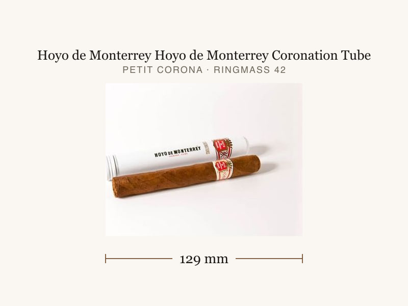 Hoyo de Monterrey Hoyo de Monterrey Coronation Tube, Maßangaben: Länge 129 mm, Ringmaß 42