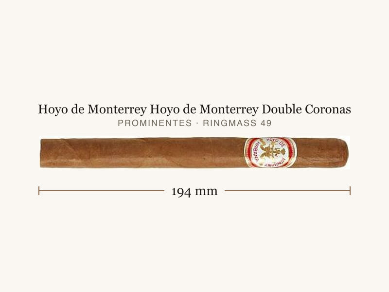 Hoyo de Monterrey Hoyo de Monterrey Double Coronas, Maßangaben: Länge 194 mm, Ringmaß 49