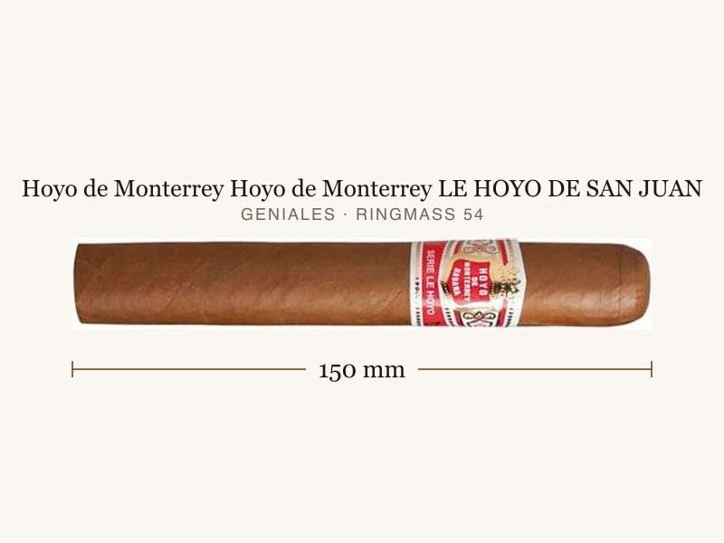 Hoyo de Monterrey Hoyo de Monterrey LE HOYO DE SAN JUAN, Maßangaben: Länge 150 mm, Ringmaß 54