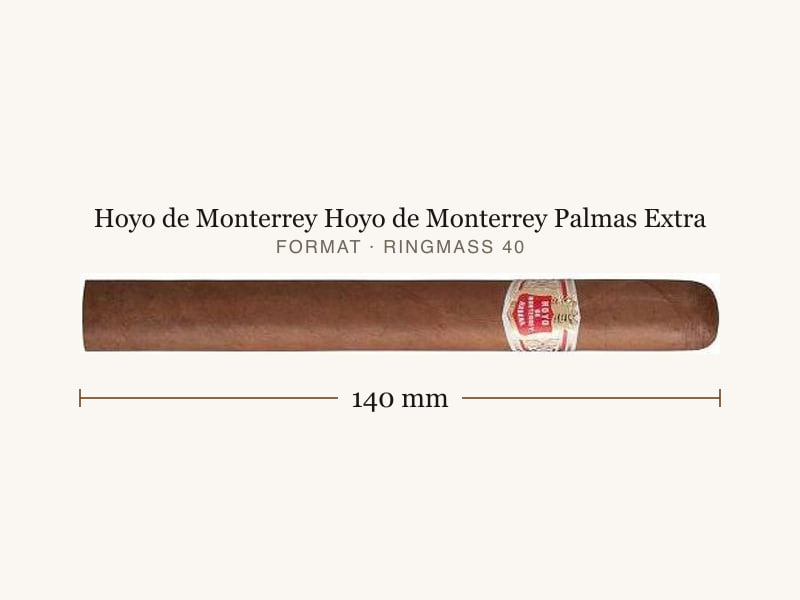 Hoyo de Monterrey Hoyo de Monterrey Palmas Extra, Maßangaben: Länge 140 mm, Ringmaß 40