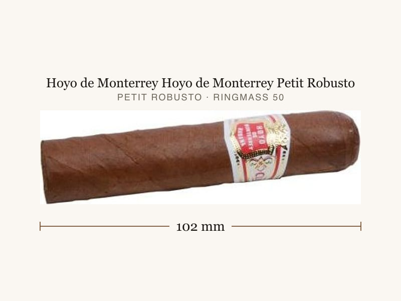 Hoyo de Monterrey Hoyo de Monterrey Petit Robusto, Maßangaben: Länge 102 mm, Ringmaß 50