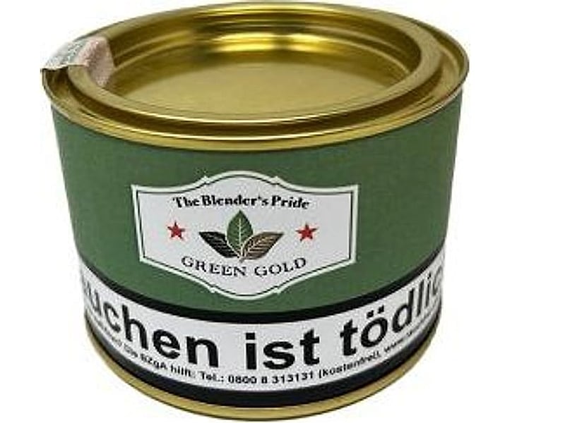 Ohne Marke HU Tobacco The Blender's Pride - Green Gold 100g Dose, Detailansicht