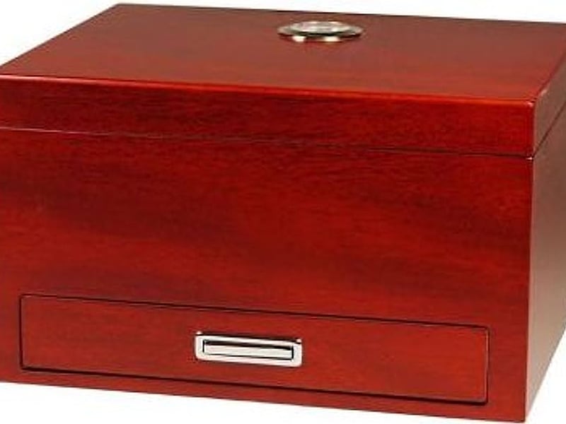 Ohne Marke Humidor by Hauser mit Schublade, Detailansicht