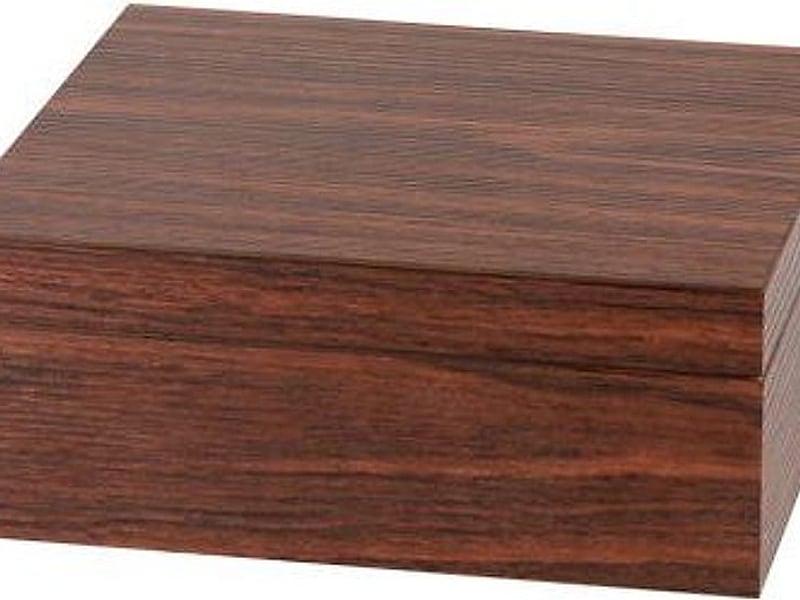 Ohne Marke Humidor Walnuss-Dekor für 25 Zigarren, Detailansicht