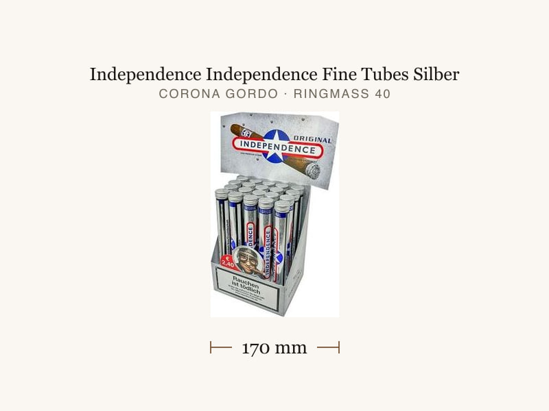 Independence Independence Fine Tubes Silber, Maßangaben: Länge 170 mm, Ringmaß 40