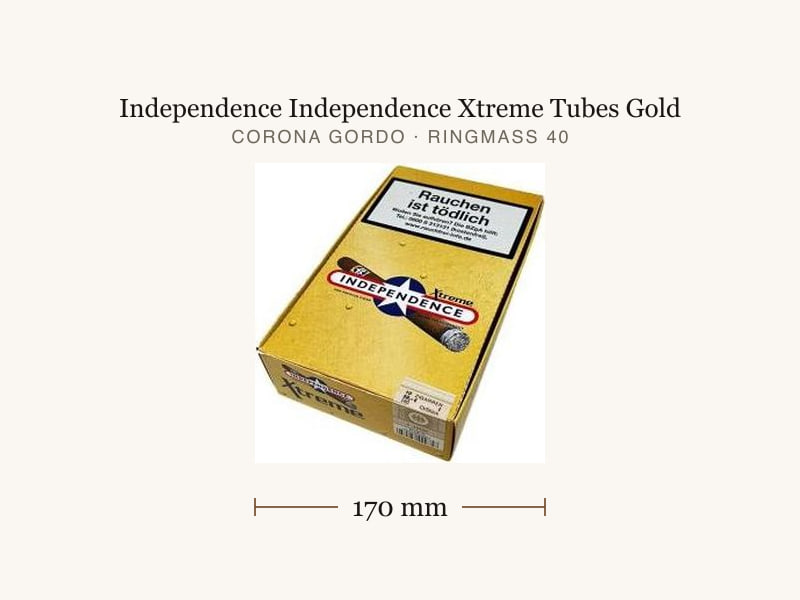 Independence Independence Xtreme Tubes Gold, Maßangaben: Länge 170 mm, Ringmaß 40