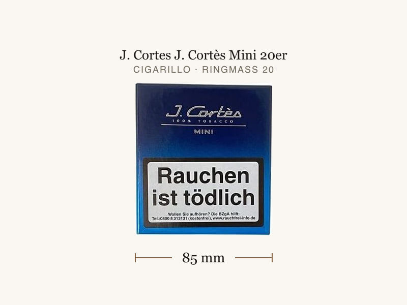 J. Cortes J. Cortès Mini 20er, Maßangaben: Länge 85 mm, Ringmaß 20