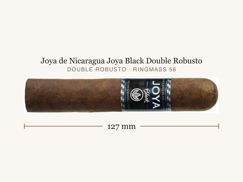 Joya de Nicaragua Joya Black Double Robusto, Maßangaben: Länge 127 mm, Ringmaß 56