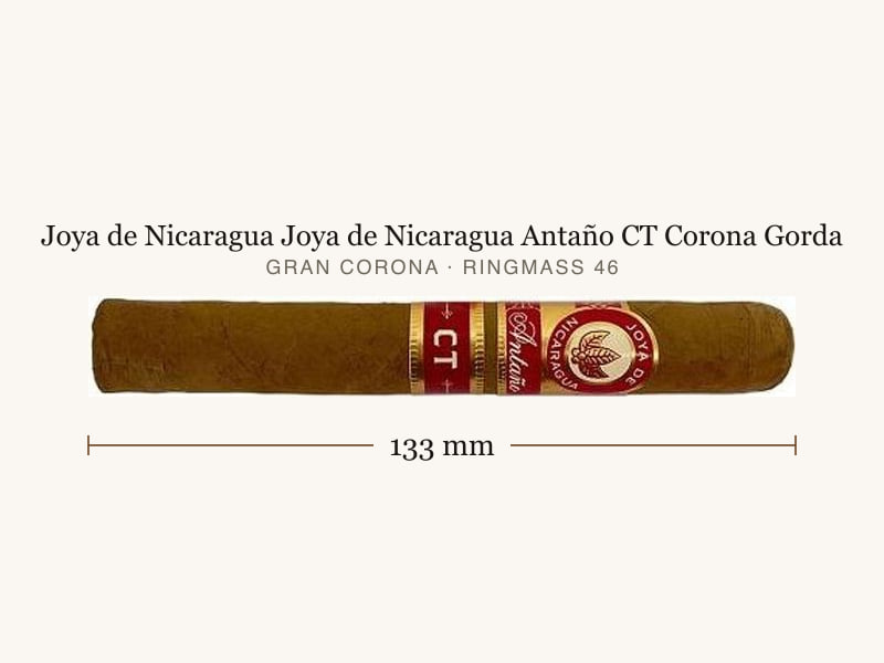 Joya de Nicaragua Joya de Nicaragua Antaño CT Corona Gorda, Maßangaben: Länge 133 mm, Ringmaß 46