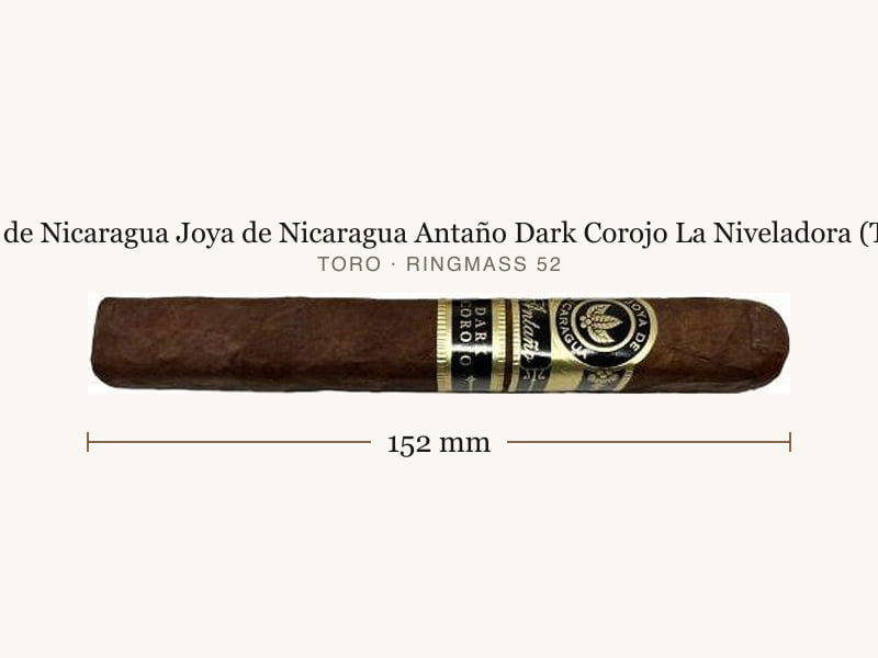 Joya de Nicaragua Joya de Nicaragua Antaño Dark Corojo La Niveladora (Toro), Maßangaben: Länge 152 mm, Ringmaß 52
