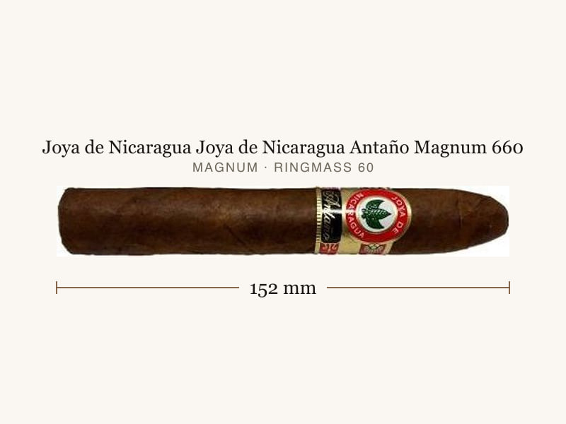 Joya de Nicaragua Joya de Nicaragua Antaño Magnum 660, Maßangaben: Länge 152 mm, Ringmaß 60