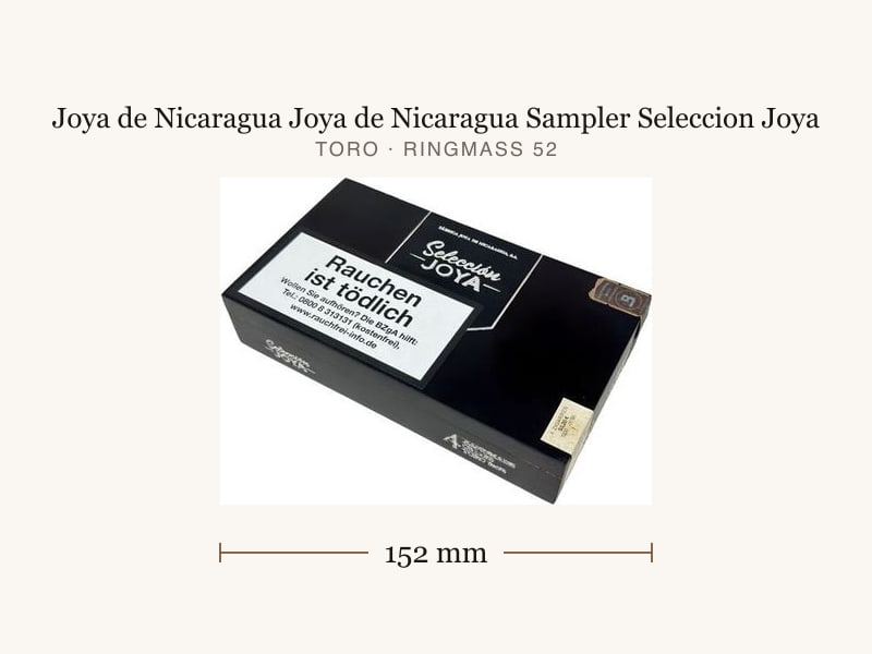 Joya de Nicaragua Joya de Nicaragua Sampler Seleccion Joya, Maßangaben: Länge 152 mm, Ringmaß 52