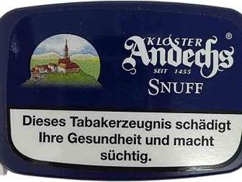 Ohne Marke Kloster Andechs Snuff, Detailansicht