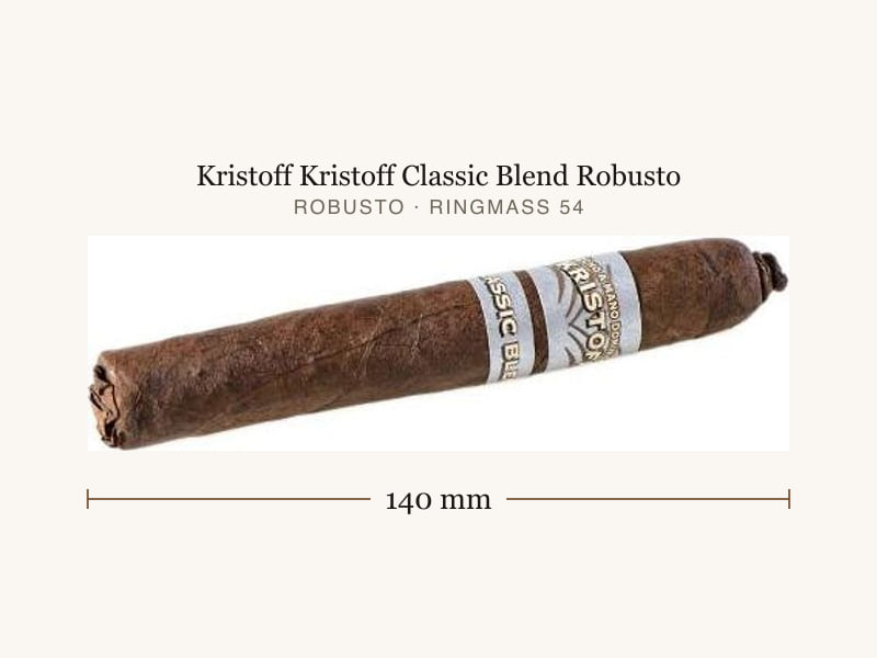 Kristoff Kristoff Classic Blend Robusto, Maßangaben: Länge 140 mm, Ringmaß 54