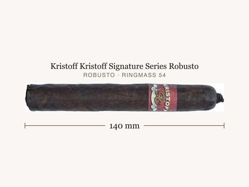 Kristoff Kristoff Signature Series Robusto, Maßangaben: Länge 140 mm, Ringmaß 54
