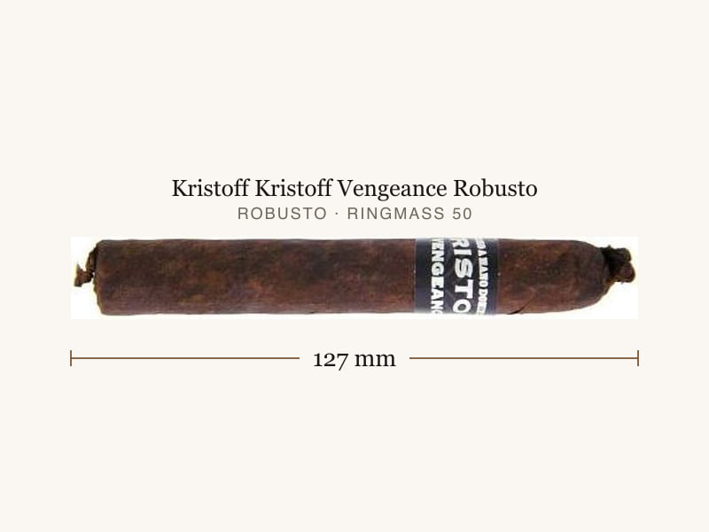 Kristoff Kristoff Vengeance Robusto, Maßangaben: Länge 127 mm, Ringmaß 50