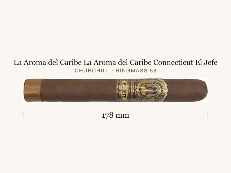 La Aroma del Caribe La Aroma del Caribe Connecticut El Jefe, Maßangaben: Länge 178 mm, Ringmaß 58