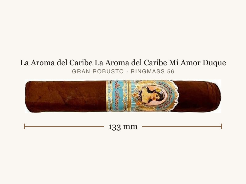 La Aroma del Caribe La Aroma del Caribe Mi Amor Duque, Maßangaben: Länge 133 mm, Ringmaß 56