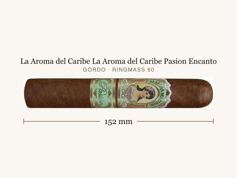 La Aroma del Caribe La Aroma del Caribe Pasion Encanto, Maßangaben: Länge 152 mm, Ringmaß 60