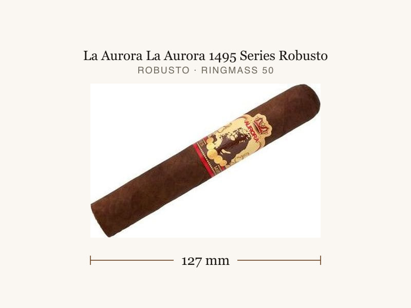La Aurora La Aurora 1495 Series Robusto, Maßangaben: Länge 127 mm, Ringmaß 50