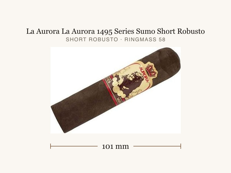 La Aurora La Aurora 1495 Series Sumo Short Robusto, Maßangaben: Länge 101 mm, Ringmaß 58