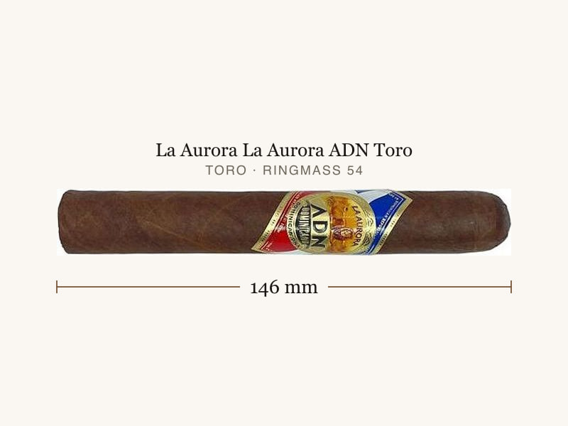 La Aurora La Aurora ADN Toro, Maßangaben: Länge 146 mm, Ringmaß 54