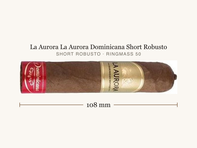 La Aurora La Aurora Dominicana Short Robusto, Maßangaben: Länge 108 mm, Ringmaß 50