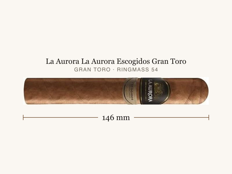 La Aurora La Aurora Escogidos Gran Toro, Maßangaben: Länge 146 mm, Ringmaß 54