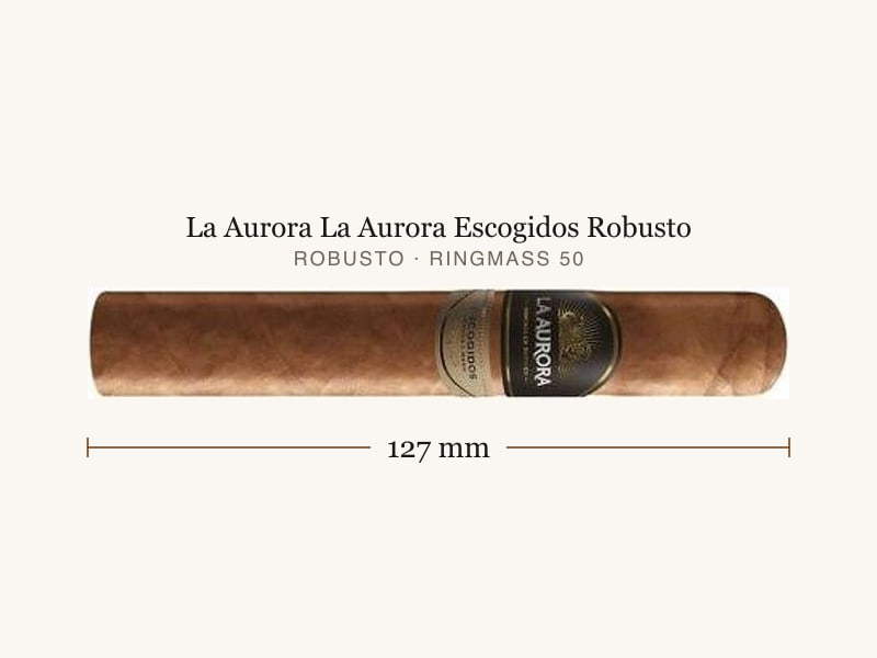 La Aurora La Aurora Escogidos Robusto, Maßangaben: Länge 127 mm, Ringmaß 50