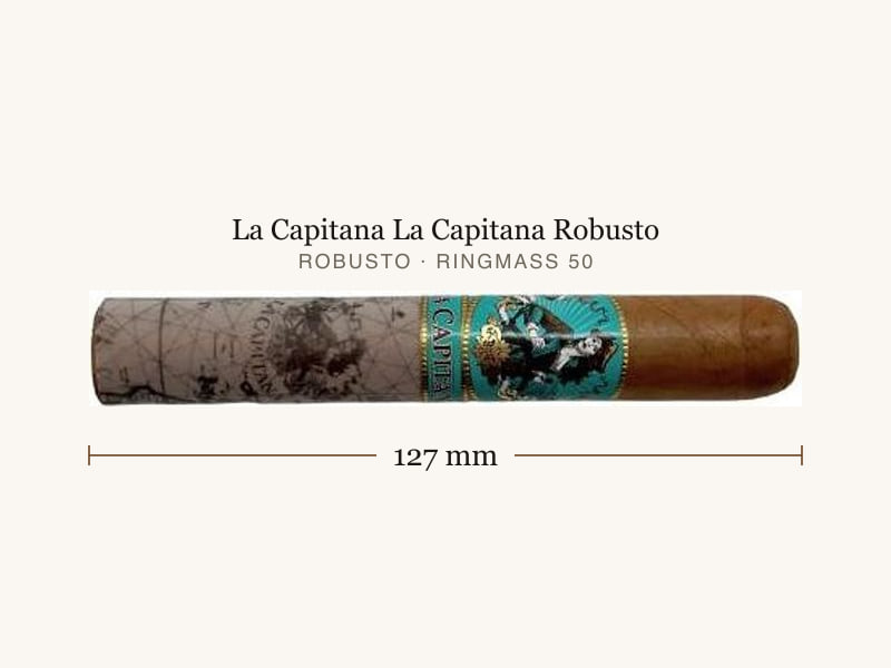 La Capitana La Capitana Robusto, Maßangaben: Länge 127 mm, Ringmaß 50