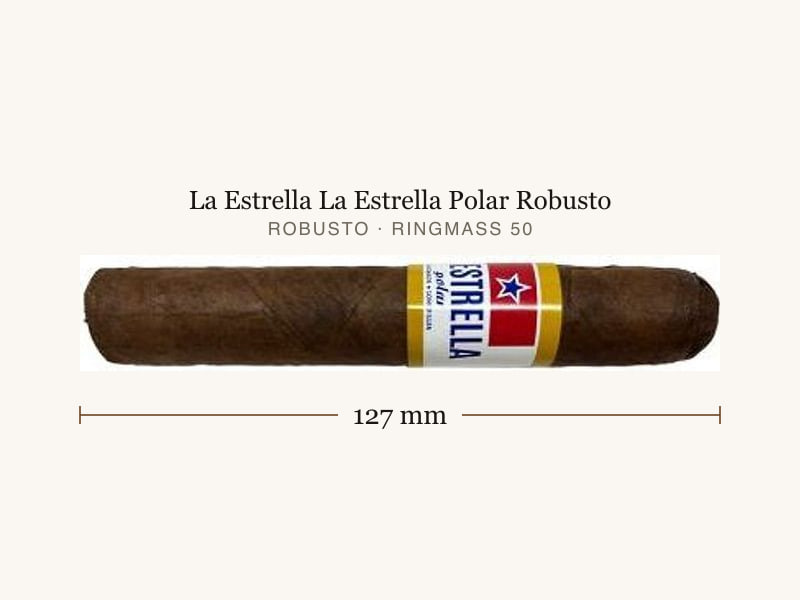 La Estrella La Estrella Polar Robusto, Maßangaben: Länge 127 mm, Ringmaß 50