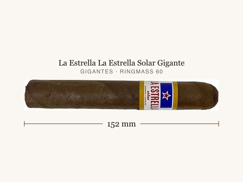 La Estrella La Estrella Solar Gigante, Maßangaben: Länge 152 mm, Ringmaß 60