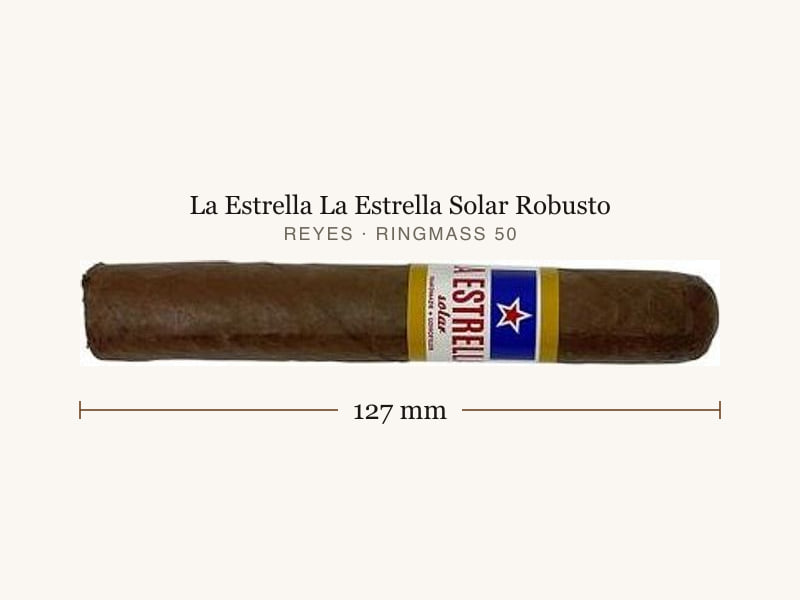 La Estrella La Estrella Solar Robusto, Maßangaben: Länge 127 mm, Ringmaß 50