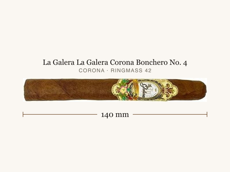 La Galera La Galera Corona Bonchero No. 4, Maßangaben: Länge 140 mm, Ringmaß 42