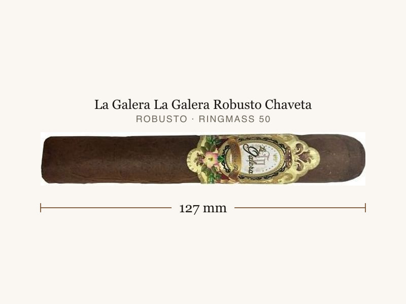 La Galera La Galera Robusto Chaveta, Maßangaben: Länge 127 mm, Ringmaß 50
