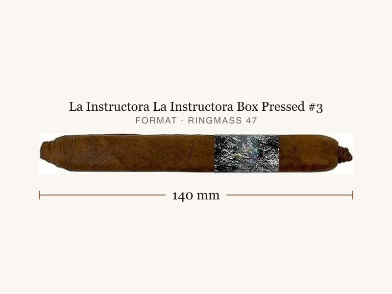 La Instructora La Instructora Box Pressed #3, Maßangaben: Länge 140 mm, Ringmaß 47