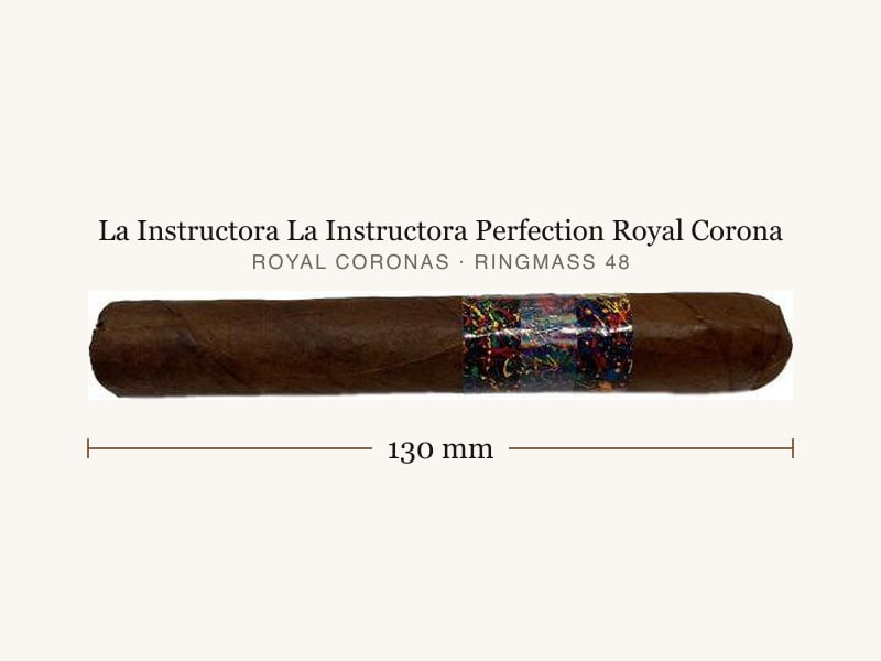 La Instructora La Instructora Perfection Royal Corona, Maßangaben: Länge 130 mm, Ringmaß 48