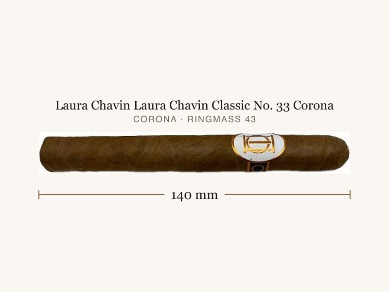 Laura Chavin Laura Chavin Classic No. 33 Corona, Maßangaben: Länge 140 mm, Ringmaß 43