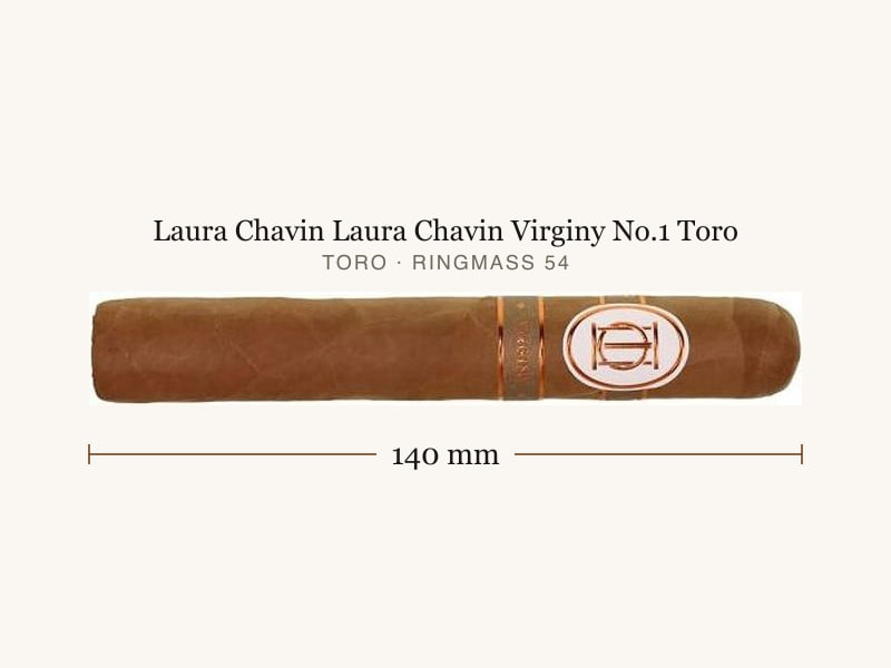 Laura Chavin Laura Chavin Virginy No.1 Toro, Maßangaben: Länge 140 mm, Ringmaß 54