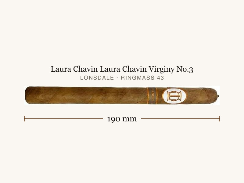 Laura Chavin Laura Chavin Virginy No.3, Maßangaben: Länge 190 mm, Ringmaß 43