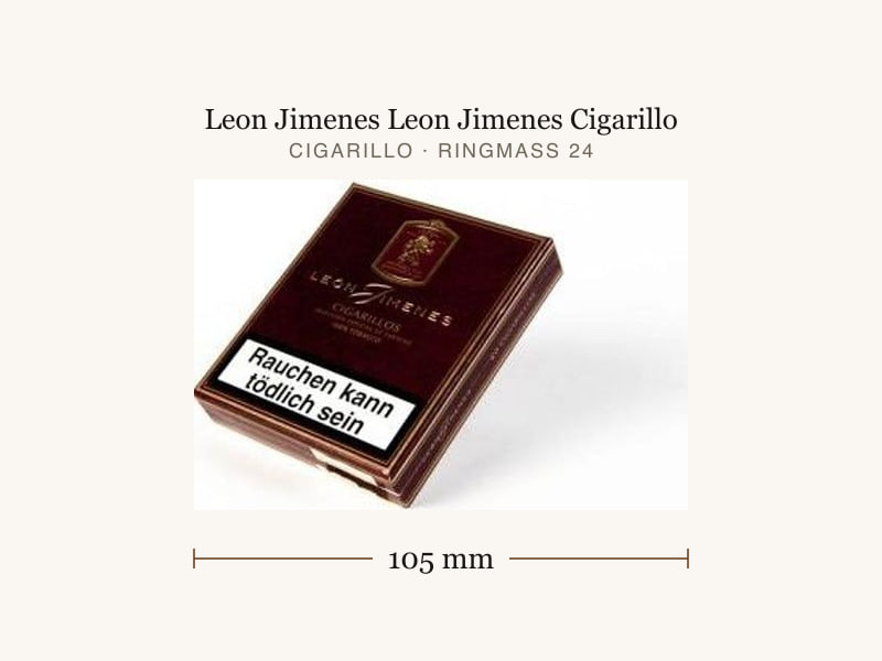 Leon Jimenes Leon Jimenes Cigarillo, Maßangaben: Länge 105 mm, Ringmaß 24
