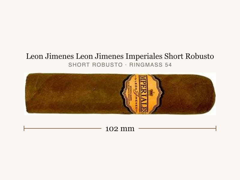 Leon Jimenes Leon Jimenes Imperiales Short Robusto, Maßangaben: Länge 102 mm, Ringmaß 54