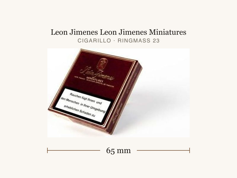 Leon Jimenes Leon Jimenes Miniatures, Maßangaben: Länge 65 mm, Ringmaß 23