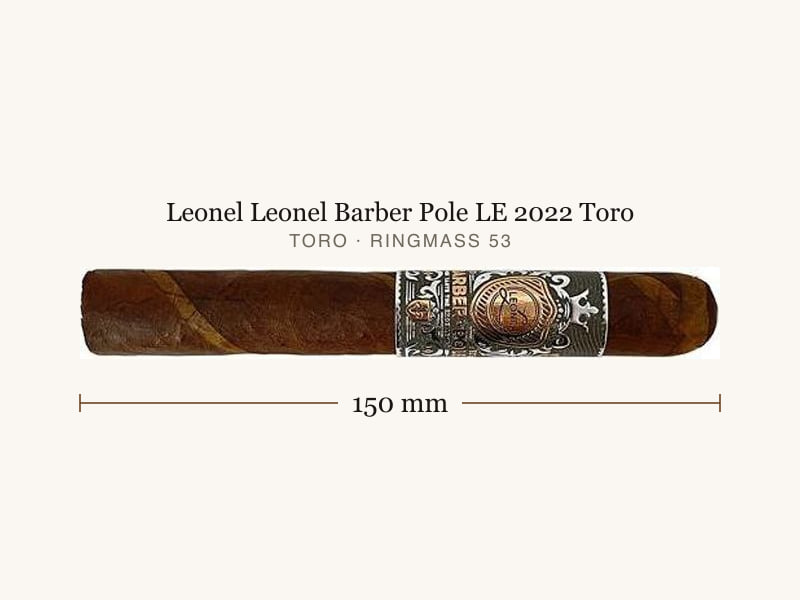 Leonel Leonel Barber Pole LE 2022 Toro, Maßangaben: Länge 150 mm, Ringmaß 53