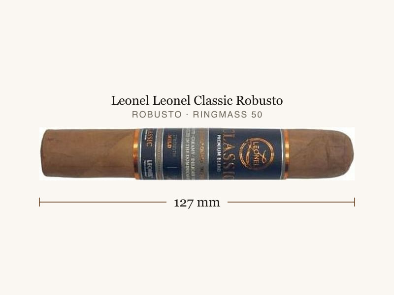 Leonel Leonel Classic Robusto, Maßangaben: Länge 127 mm, Ringmaß 50