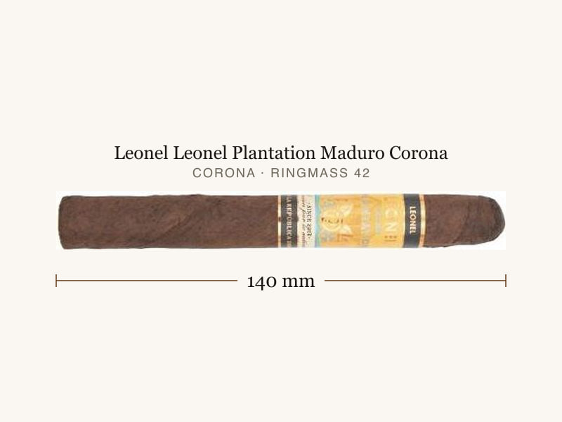 Leonel Leonel Plantation Maduro Corona, Maßangaben: Länge 140 mm, Ringmaß 42