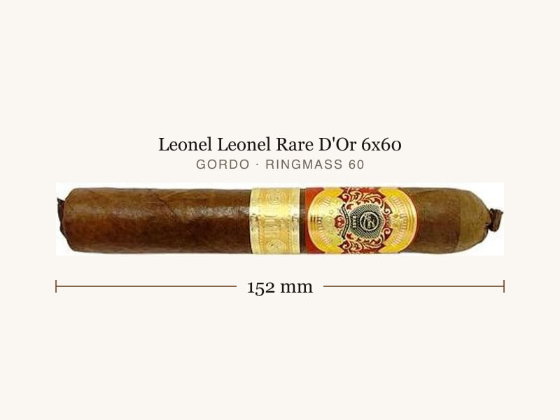 Leonel Leonel Rare D'Or 6x60, Maßangaben: Länge 152 mm, Ringmaß 60