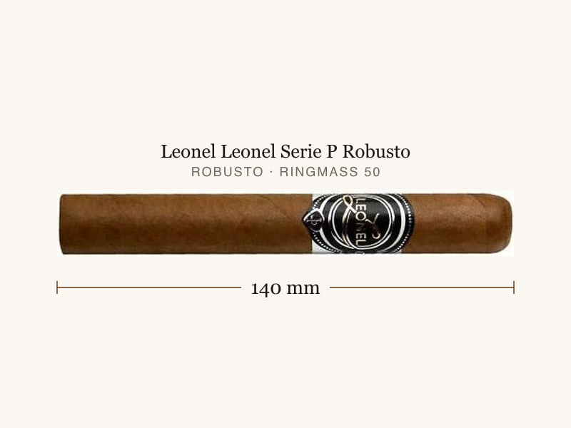 Leonel Leonel Serie P Robusto, Maßangaben: Länge 140 mm, Ringmaß 50