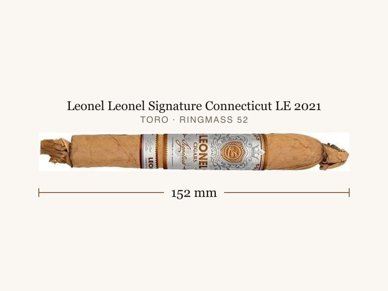 Leonel Leonel Signature Connecticut LE 2021, Maßangaben: Länge 152 mm, Ringmaß 52